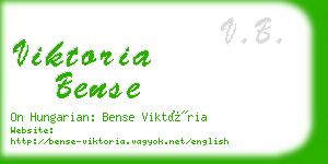 viktoria bense business card
